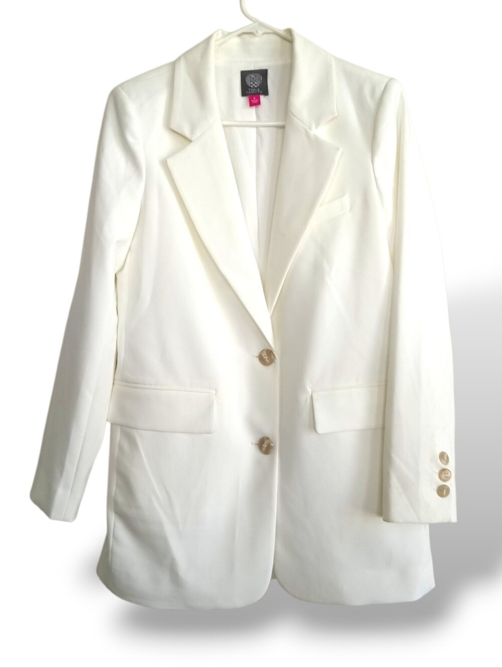 Vince Camuto Ivory Two Button Blazer Jacket Size Small